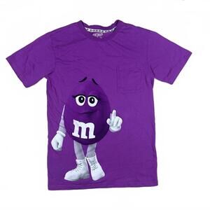 M&M's T-Shirt Purple Graphic Small Vintage Y2K